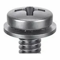 SEMS Screw: Internal Tooth, #4-40 Thread Size, 5/8 in Lg, Stainless Steel, Passivated, Pan, 50 PK (MPN 1-PPI-4C-62)