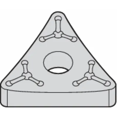WIDIA Triangle Turning Insert: TNMM43265 - Triangle (T) Indexable Turning Inserts