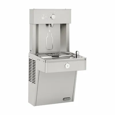 ELKAY LVRCDMWSK On-Wall Single Drinking Fountain with Bottle Filler - On-Wall Single Drinking Fountains with Bottle Fillers
