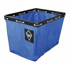 TOUGH GUY Replacement Liner:, 30 in x 20 in x 20 1/2 in, Blue, 7.5 cu ft, Vinyl, Nylon Rope. Key specifications — Color: Blue; Material: Vinyl; Brand: TOUGH GUY; Includes: Nylon Rope; Manufacturer Part Number:; For Use With: Permanent Liner Basket Trucks Wire Base.