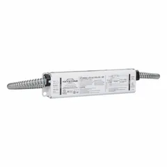 Standard emergency LED driver providing backup power to LED fixtures during mains failure. Maximum output 5W, input voltage 120-277V AC. External driver mounting location from fixture. Suitable for commercial and industrial lighting applications requiring emergency egress illumination.