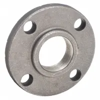 ANVIL Metal Pipe Flange: 1 in, Female NPT Threaded, Cast Iron, Flat Flange, Class 125 (MPN 0308002203)