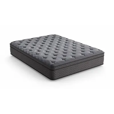DIAMOND Bed Mattress: Full, Firm, Stretch Knit Fabric, Innerspring, 13 in Overall Ht - Mattress-in-a-Box