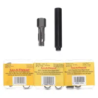 This kit includes free-running helical inserts made of 18-8 stainless steel for repairing damaged internal threads in metal components. It contains an STI tap sized M14-1.25 for creating new fine, right-hand threads. Suitable for automotive, industrial machinery, and equipment maintenance applications