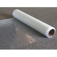 PLASTICOVER Carpet Protection Film: 2.5 mil Thick, 4 ft Wd, 500 ft Lg, Polyethylene, Clear, Film (MPN PCC480500)