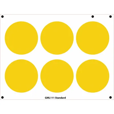 ACCUFORMNMC Gauge Marking Labels: Yellow, Polyester