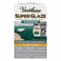 VARATHANE Finish: Finish, Interior, 32 fl oz Container Size, Turquoise, Super Glaze (MPN 369293)