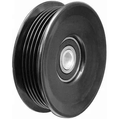 DAYCO Idler Pulley: Idler Pulley, 89170, Serpentine, Ribbed, Flanged Flange, 6 Grooves - Ribbed V-Belt Idler Pulleys for Vehicles