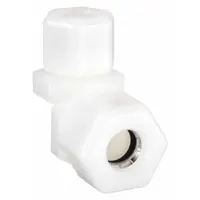 PARKER Compression Fitting Elbow: 3/8 in OD x 3/8 in OD Size, Compression x Compression, Nylon (MPN N6EU6)