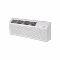 Packaged terminal air conditioner with electric heat, delivering 14,700 BtuH cooling capacity. Operates on 208/230V AC power. Designed for through-wall installation in spaces requiring both cooling and heating, such as hotel rooms, apartments, and commercial offices