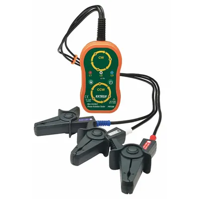 EXTECH Phase Sequence Tester: 45 Hz to 65 Hz, 75 V to 1,000 V, CAT IV 600V - Phase Rotation Meters & Indicators