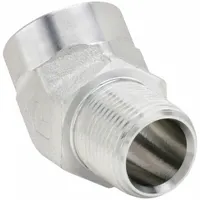 PARKER Metal Pipe Elbow: 3/4 in x 3/4 in, Male NPT Threaded x Female NPT Threaded, 3,000 psi, Steel (MPN 3/4 CD45-S)