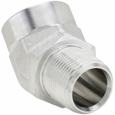 PARKER Metal Pipe Elbow: 3/4 in x 3/4 in, Male NPT Threaded x Female NPT Threaded - Threaded High-Pressure Pipe Fittings