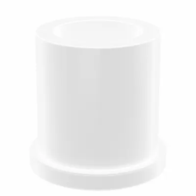 OILITE Flanged Sleeve Bearing: PTFE, 5/8 in Bore, 7/8 in OD, 1 in Overall Lg, 1 in Flange Dia - Chemical- & Heat-Resistant Plastic Flanged Sleeve Bearings