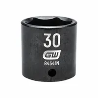 GEARWRENCH General Purpose Impact Sockets: 1/2 in Drive Size, Metric, 30 mm Socket Size, 6-Point (MPN 84541N)