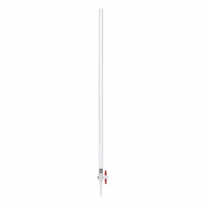 UNITED SCIENTIFIC Acrylic Buret Set with Self-Lubricating PTFE Plug - Lab Glassware Sets
