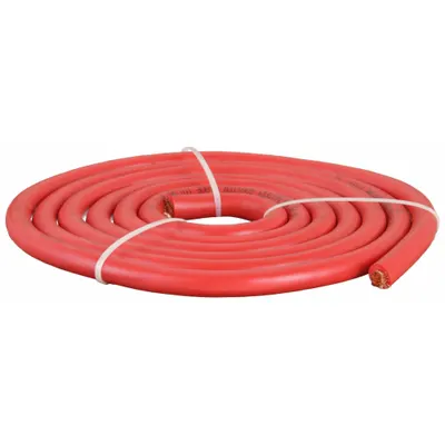 WESTWARD Battery Jumper Cable: 1/0 ga, 120 in Cable Lg, Red - Cut to Length Jumper Cables