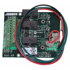 The VON DUPRIN 900-4R is a controlled relay used as a power supply board in access control systems. It provides a switching interface for integration with door hardware, suitable for commercial and industrial security installations.