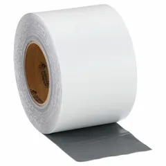 Roof repair tape with MicroSealing Technology and UV protection. Bonds to metal, asphalt, concrete, and single-ply membranes; not for silicone. Suitable for sealing leaks on flat or low-slope roofs.