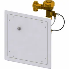 This concealed top-mount flush valve is designed for institutional toilets and urinals. Constructed of stainless steel with a diaphragm flush valve design, it delivers 1.28 gallons per flush (gpf). Suitable for commercial restroom applications requiring water efficiency.