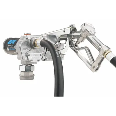 GPI Electric Drum Pump: 12 gpm Max. Flow Rate, 115 V AC, 1/8 hp HP, Pump with Hose & Nozzle - Bung-Mount AC-Powered Fuel Transfer Pumps