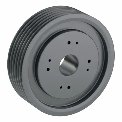 OEM V-Belt Pulley: 8V2480 - Bushed-Bore Cast-Iron Wedge V-Belt Pulleys