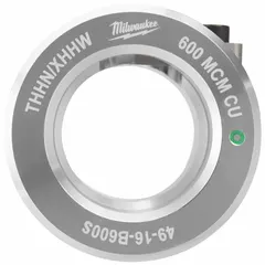 Stripping bushing for copper wire with THHN/XHHW insulation, maximum 600 MCM. Designed for use with MILWAUKEE tools 2435-20 and 2935-20. Compatible with Southwire bushing 49-16-B600S.