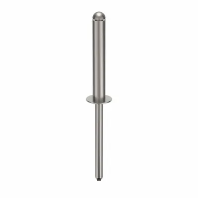 POP AVDEL Blind Rivet,2 10/21" L,0.186" dia,PK100: Inch, 2 15/32 in Overall Lg, 1 11/64 in Body Lg - Domed-Head Blind Rivets
