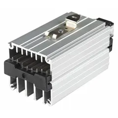 Single-phase radiant heater for electrical enclosures, rated at 25 W and operating on 115 to 230V AC. Thermostat not included. Used to prevent condensation and maintain temperature inside enclosures such as control panels and automation cabinets.