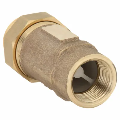WILKINS Dual Check Valve: 700XL, 1 in Pipe Size, FNPT x FNPT, 40 gpm Flow Rate - Potable Water Dual Check Backflow Preventers