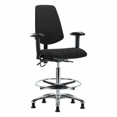 OEM Approved Vendor ESD Task Chair with Arms - Fabric ESD Chairs