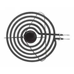 Coil surface element for Whirlpool ovens. Provides direct heat for cooking surfaces. Used as a replacement part in residential and light commercial kitchen maintenance.