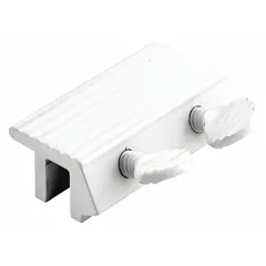 This sliding window lock from PRIME-LINE measures 1/2 inch in height and 1/2 inch in width. It is designed for use on sliding doors and windows to provide a basic locking function. Suitable for residential or light commercial applications.