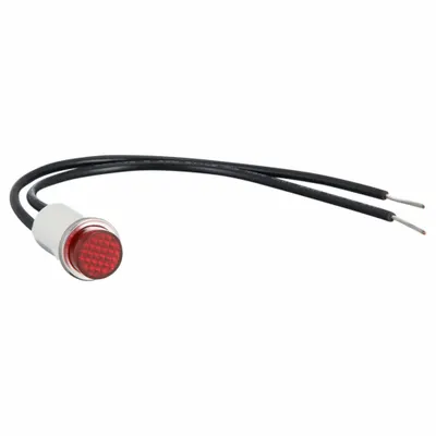 OEM Raised Panel Light: 12 mm Panel Mounting Hole Dia - Incandescent Indicator Pilot Lights