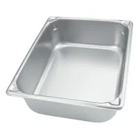 VOLLRATH Steam Table Pan: Half Size, Rectangular, 20 ga Gauge, 2.1 qt Capacity, NSF Certified (MPN 30220)