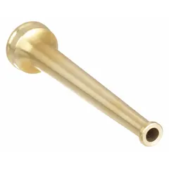 This solid bore fire hose nozzle delivers a solid stream for firefighting applications. The rigid brass body provides durability, and the NST thread type ensures compatibility with standard fire hose connections. Constant-on activation allows continuous water flow without the need for operator adjustment.