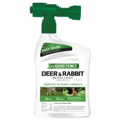 LIQUID FENCE HG-75044 Rabbit Repellent, Liquid, 1,000 sq ft Coverage - Wildlife Repellents