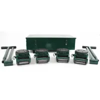 HILMAN ROLLERS Machine Roller Kit: 30,000 lb, 5 in Deck Ht, 5 7/8 in L x 5 7/8 in W, (4) Rollers (MPN KRS-15-SLP)
