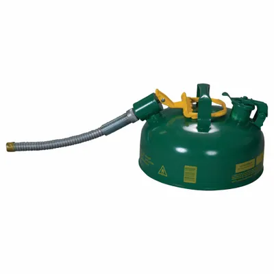 EAGLE Type II Safety Can: For Use With Oil, 1 gal Capacity, Includes 5/8 in OD Hose - Oil Safety Cans