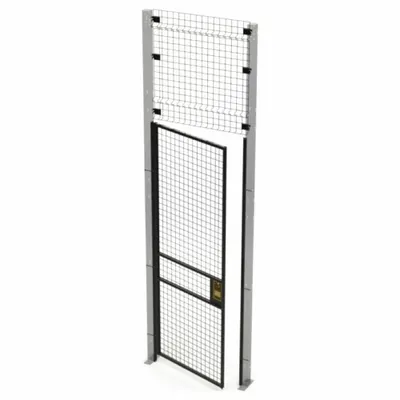 HUSKY RACK & WIRE Swing Door: 10 ft H x 3 ft W x 1 3/4 in D - Husky Rack & Wire Quick-Assemble Woven-Wire Partition Components