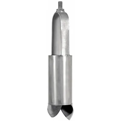 AMS Soil Auger Head, Carbon Steel Bail, 5/8 in Threaded Connection, MPN 400.06 - Soil Auger Accessories