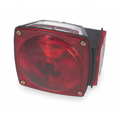 GROTE Trailer Light: Incandescent, Trailer Light, Red, Rectangular, 4 1/2 in Overall Ht - Trailer Light Kits
