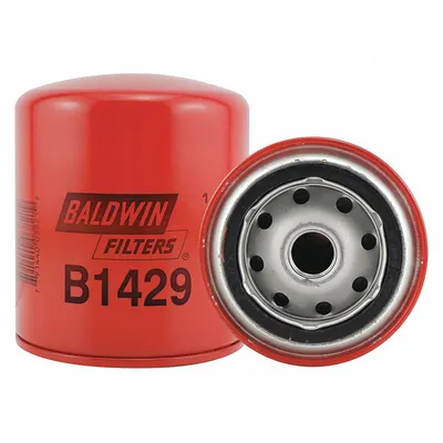 BALDWIN FILTERS Oil Filter: B1429, 3/4"-16 Thread Size, 4 7/16 in Overall Ht - Spin-On Oil Filters
