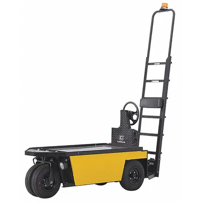 CUSHMAN Warehouse Vehicle: 48 in x 29 in, Auto, Rear Wheel Mechanical Drum, DC Battery - Powered Cargo Carriers