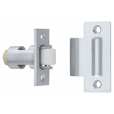 IVES RL32 US26D Roller Grab Catch, Brass, 2-1/4 in H x 1-1/8 in W - Grab Catches