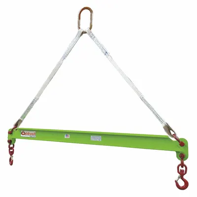 CALDWELL Spreader Beam: Spreader Beam, 2,000 lb Working Load Limit, Fixed, 96 in Overall Lg - Chain-Mounted Spreader Beams