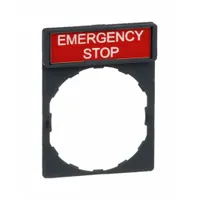 Legend Plate: 22 mm Panel Mounting Size, Rectangular, 1 5/8 in Overall Ht x 1 3/16 in Overall Wd (MPN ZBY2330)