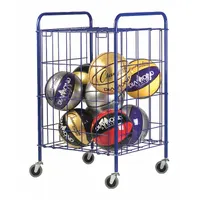 CHAMPION SPORTS Ball Locker: 23 in Overall Lg, 22 in Overall Wd, 37 in Overall Ht, Steel, Blue (MPN LHX)