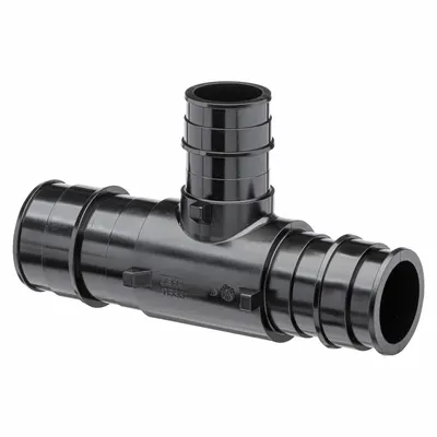 ZURN QEPT765X Expansion Polymer Barbed Tee, 1 1/2 in ID - Expansion Polymer Barbed Tube Fittings
