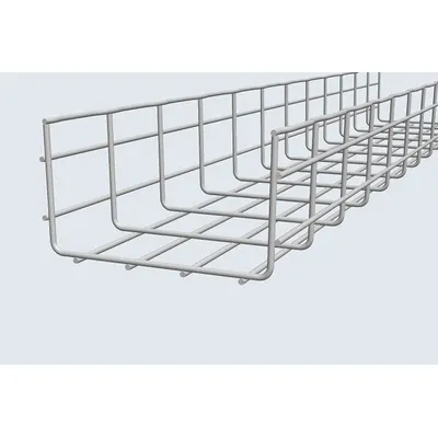 CABLOFIL Wire Mesh Cable Tray: 24 in Wd, 4 1/4 in Ht, 10 ft Lg, 129 lb, Steel - Straight Section Wire Mesh Trays